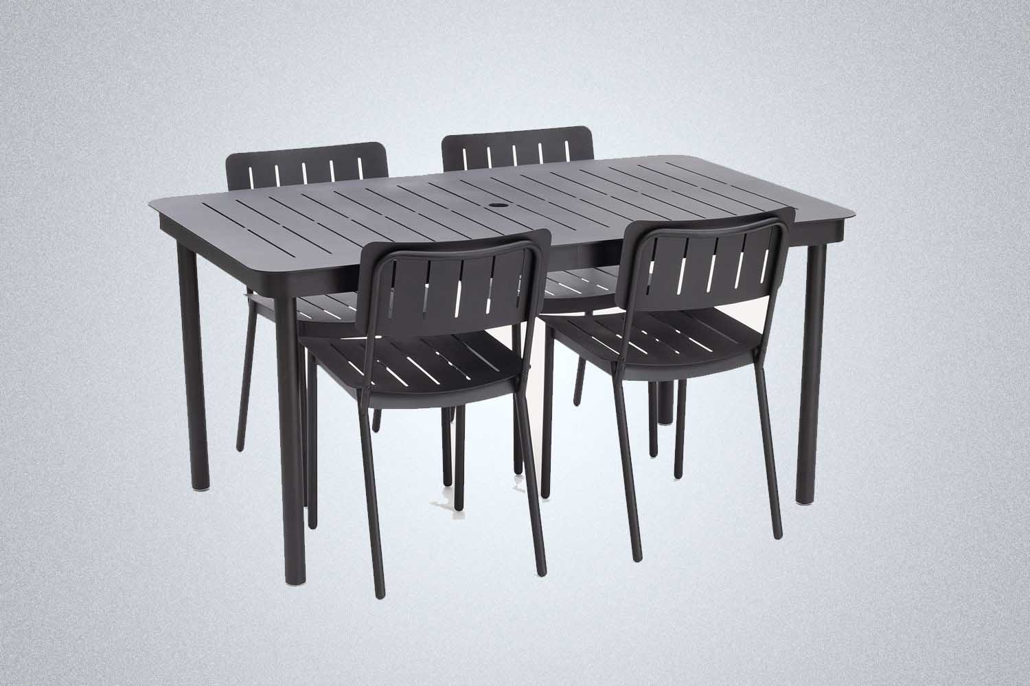 Burrow Relay Outdoor Dining Set, Table & 4 Chairs